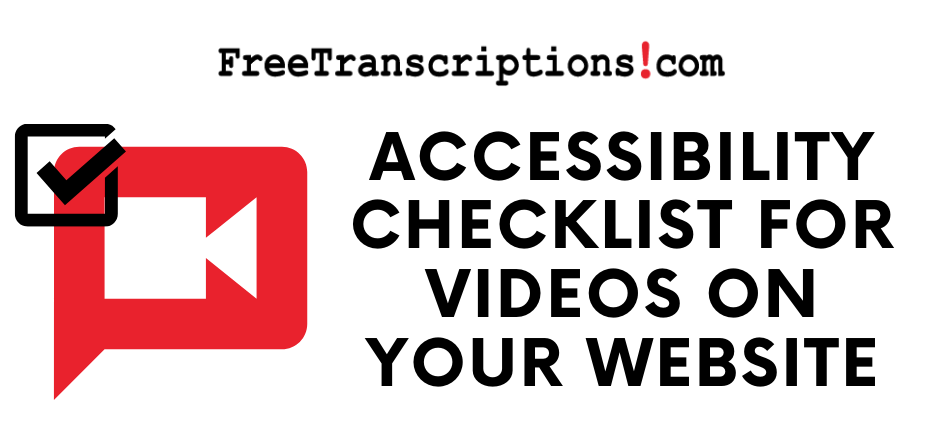 Accessibility Checklist for Videos on Your Website cropped