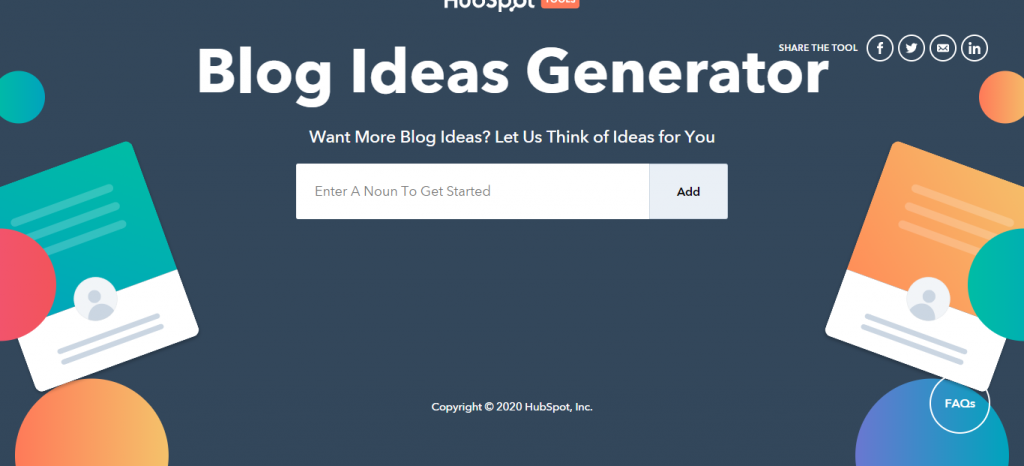 hubspot blog idea generator
