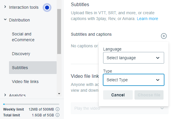 choose language and type